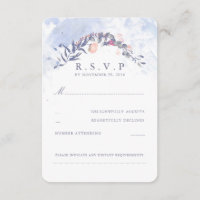 Dusty Blue und Blush Wedding RSVP