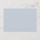 Dusty Blue und Burgund Blume Hochzeitdetails Begleitkarte (Rückseite)