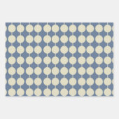Dusty Blue und Cream Muster of Christmas Geschenkpapier Set (Vorderseite 2)