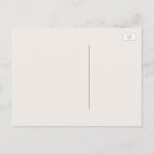 Dusty Blue und Elfenbein Rustikal Floral Save the  Ankündigungspostkarte (Rückseite)