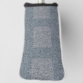 Dusty Blue und Grau auf Tweed Design Golf Headcover (Rotieren 90)