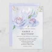 Dusty Blue und Lavender Paint Peony Wedding (Vorne/Hinten)