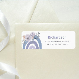 Dusty Blue und Lila Boho | Regenbogen