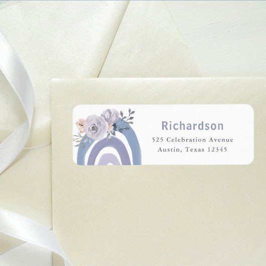 Dusty Blue und Lila Boho | Regenbogen