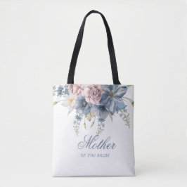 Dusty Blue und Mauve Floral Elegante Wedding Tasche