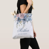 Dusty Blue und Mauve Floral Elegante Wedding Tasche (Von Nahem)