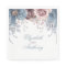 Dusty Blue und Mauve Watercolor-Blume