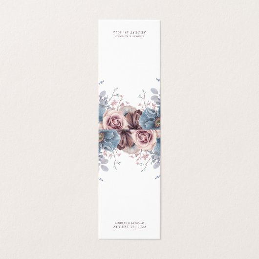 Dusty Blue und Mauve | Zusätzliche Karte (Außenseite Aufgefaltet)