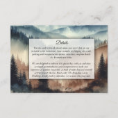 Dusty Blue und Mocha Brown Mountains Begleitkarte (Vorderseite)