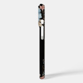 Dusty Blue und Muschel Pink Floral Band Case-Mate iPhone Hülle (Rückseite / Links)