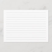 Dusty Blue und Navy Elegante Blumenrezeptkarten Begleitkarte (Rückseite)