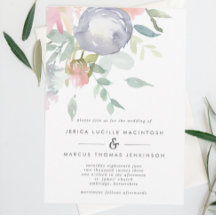 Dusty Blue und Pink Blume Pastel Spring Wedding