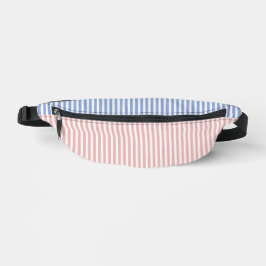 Dusty Blue und Pink Stripes Bauchtasche