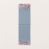 Dusty Blue und Rose Gold | Zusätzliche Karte (Innenseite Aufgefaltet)