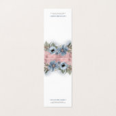 Dusty Blue und Rose Gold | Zusätzliche Karte (Außenseite Aufgefaltet)