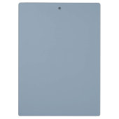 Dusty Blue und White | Modernes Monogramm Klemmbrett (Rückseite)