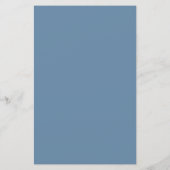 Dusty Blue und White Simple Brautparty Minimal (Rückseite)