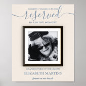 Dusty Blue verstorben Reservierungszeichen für Sea Poster (Vorne)