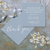 Dusty Blue Vielen Dank für Ihr Hochzeitsgeschenk B Geschenkanhänger