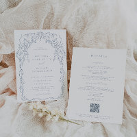 Dusty Blue Viktorianisch Frame Wedding