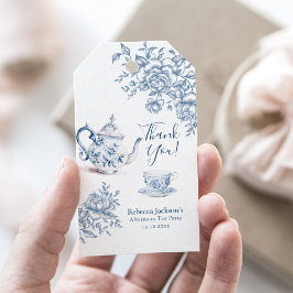 Dusty Blue Viktorianisch Garden Bridal Tee Vielen  Geschenkanhänger