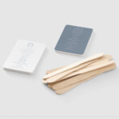 Dusty Blue Wappen Monogram Wedding Program Fächer (Non-assembled)