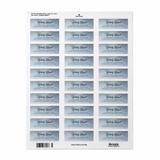 Dusty Blue Wasserfarben (Vorne)