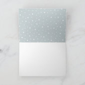 Dusty Blue Watercolor Easter Holiday Card Dankeskarte (Innenseite)