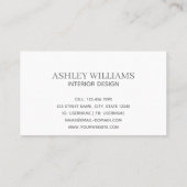 Dusty Blue Watercolor Grüne Elegante Visitenkarte (Rückseite)