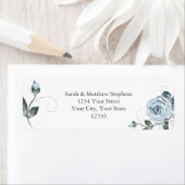 Dusty Blue Watercolor-Rose (Insitu)