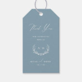 Dusty Blue Wedding Day Danke Ihnen für den Geschen Geschenkanhänger (Vorderseite)