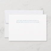 Dusty Blue Wedding Day Vielen Dank, dass Sie eine Einladung (Rückseite)