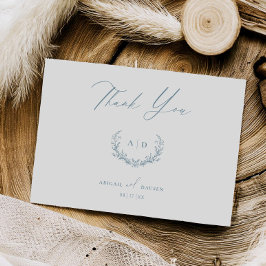 Dusty Blue Wedding Day Vielen Dank, dass Sie eine  Einladung