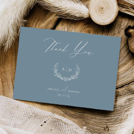 Dusty Blue Wedding Day Vielen Dank, dass Sie eine  Einladung