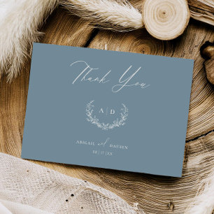 Dusty Blue Wedding Day Vielen Dank, dass Sie eine  Einladung