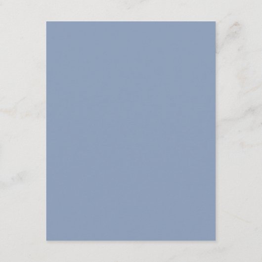 Dusty Blue Wedding Details Begleitkarte (Rückseite)