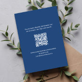 Dusty Blue Wedding Details QR Code Insert