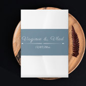 Dusty Blue Wedding Einladung Bly Band