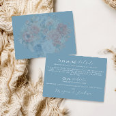 Dusty Blue Wedding Enclosure Card Begleitkarte
