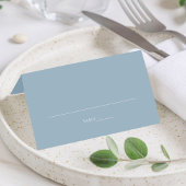 Dusty Blue Wedding Folded Platzkarte