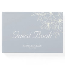 Dusty Blue Wedding Guest Book