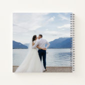 Dusty Blue Wedding Guest Book Notizblock (Rückseite)