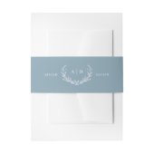 Dusty Blue Wedding Invitation Suite Bly Band (Vorderseite Beispiel)