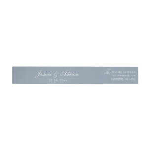 Dusty Blue Wedding Minimalistisch