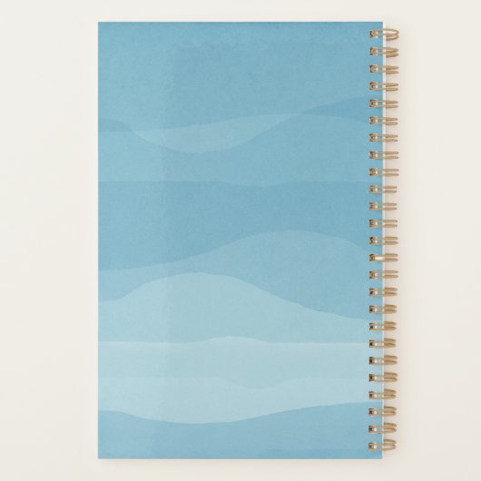 Dusty Blue Wedding Planer (Rückseite)