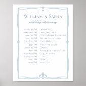 Dusty Blue Wedding Poster (Vorne)