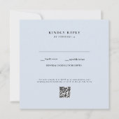 Dusty Blue Wedding QR Code II UAWG (Vorderseite)