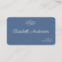 Dusty Blue Wedding Reception Platzkarte