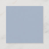Dusty Blue Wedding Registry QR Code Begleitkarte (Rückseite)