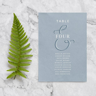 Dusty Blue Wedding Seating Chart